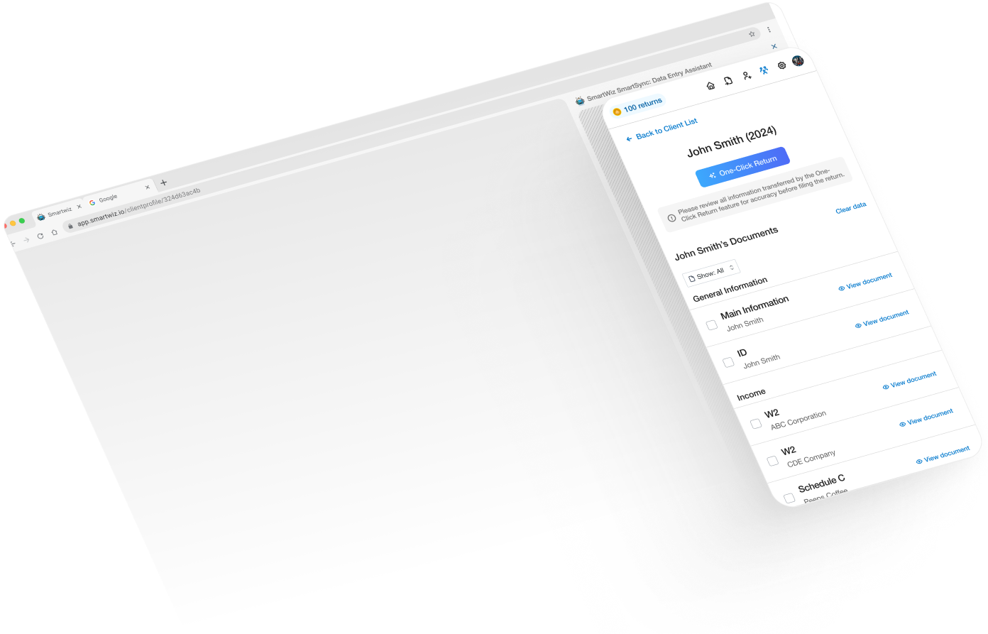 One Click Return